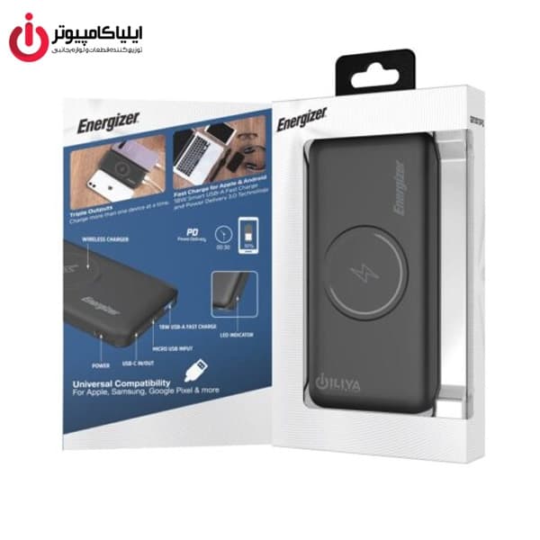 پاوربانک Qualcomm Type-C انرجایزر QE10013pq با ظرفیت 10000 میلی آمپر — تصویر ۴