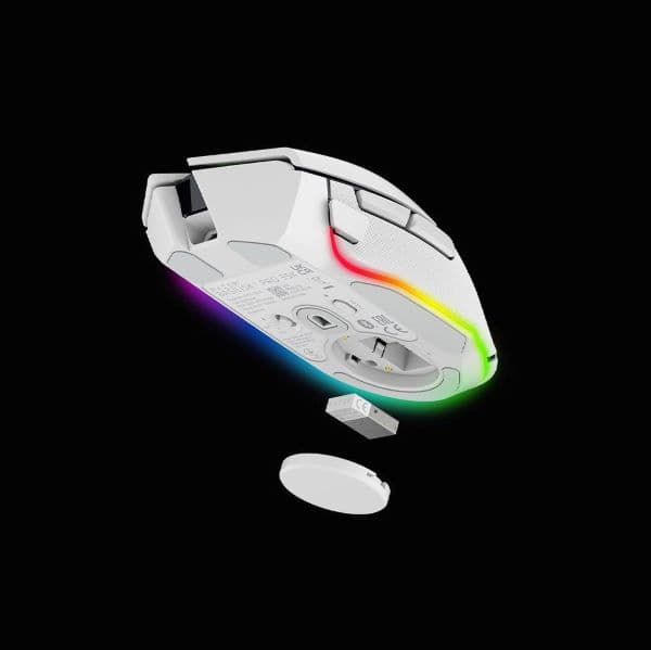 موس RAZER BASILISK V3 PRO 35K White Edition — تصویر ۵