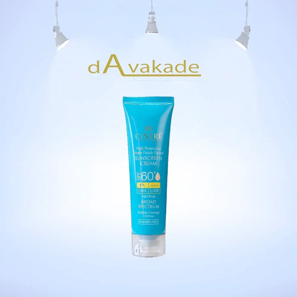 کرم ضد آفتاب رنگی CINERE SPF60+ بژ روشن