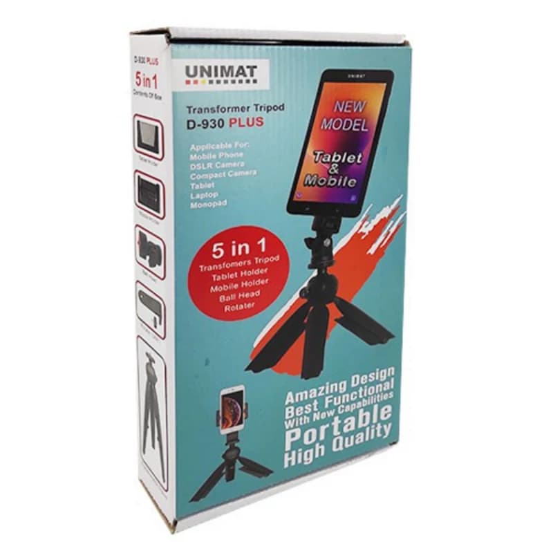 سه پایه مونوپاد Unimat مدل D-930 PLUS کد k18375 — تصویر ۳