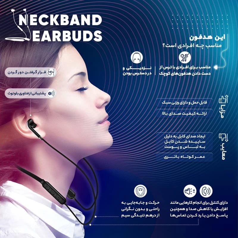 هدفون بی سیم جی بی ال مدل Live 200BT رنگ آبی کد k18027 — تصویر ۳