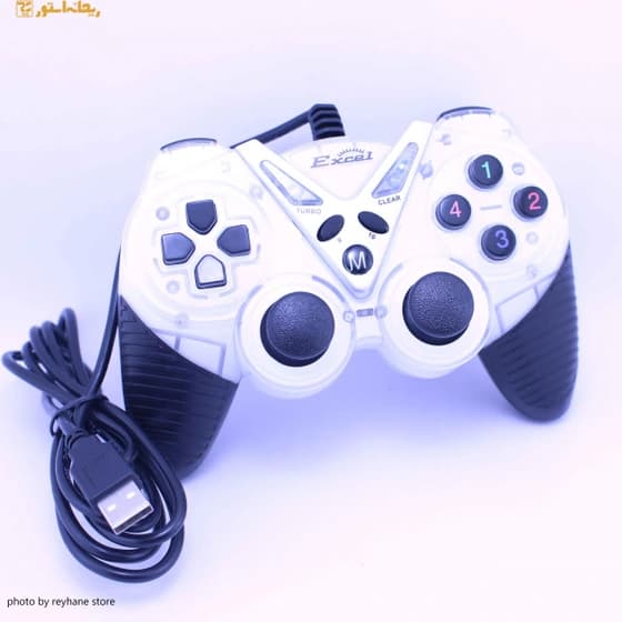 دسته بازی اکسل x-102 رنگ نقره ای کد K17848