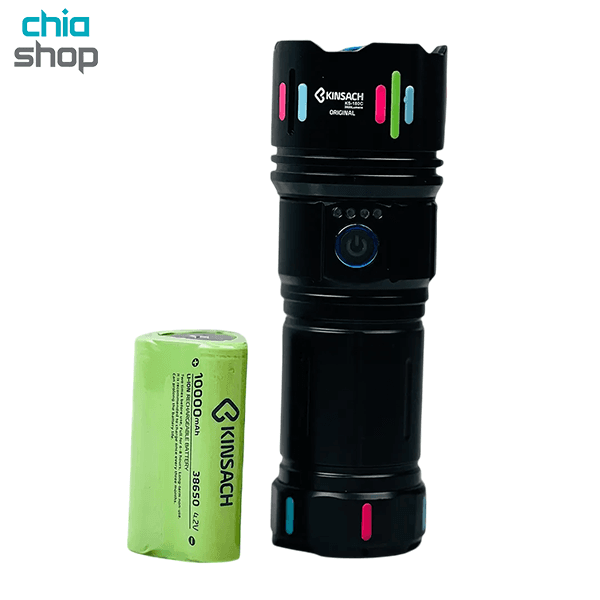 چراغ قوه شارژی کینساچ مدل KS-180C — تصویر ۲