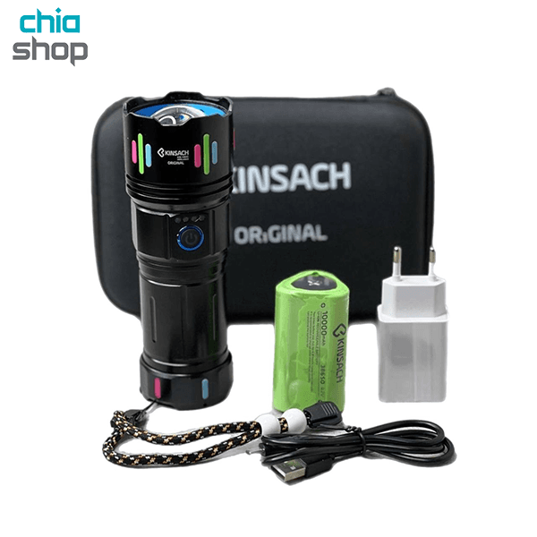 چراغ قوه شارژی کینساچ مدل KS-180C — تصویر ۵