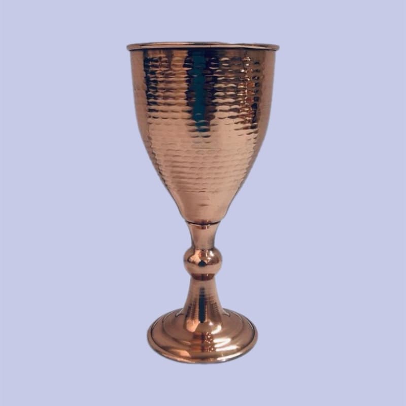 گلاسه مسی زنجان چکش کاری شده 6عددی کد k17474