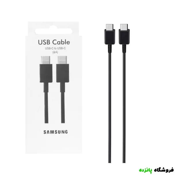 کابل شارژ فست سامسونگ تایپ سی مدل S21 6A – مشکی