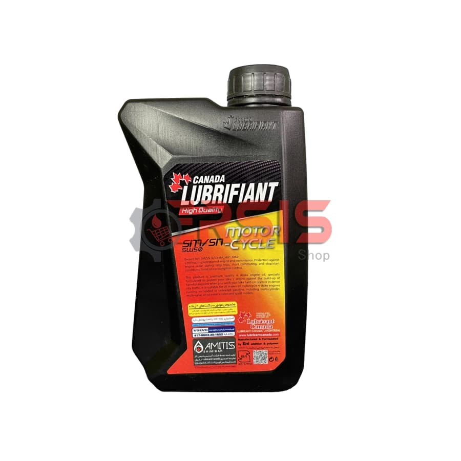 روغن موتور سیکلت کانادا لوبریفنت مدل SN 5W50 – پلاستیکی حجم 1 لیتر — تصویر ۲
