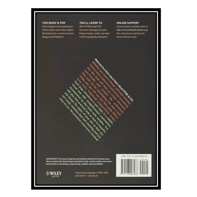 کتاب html & css: design and build websites اثر Jon Duckett انتشارات مؤلفین طلایی کدk17424 — تصویر ۲