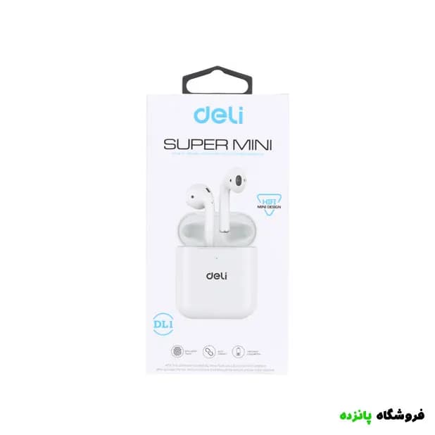 ایرفون بی سیم Deli مدل DL1 – سفید — تصویر ۲