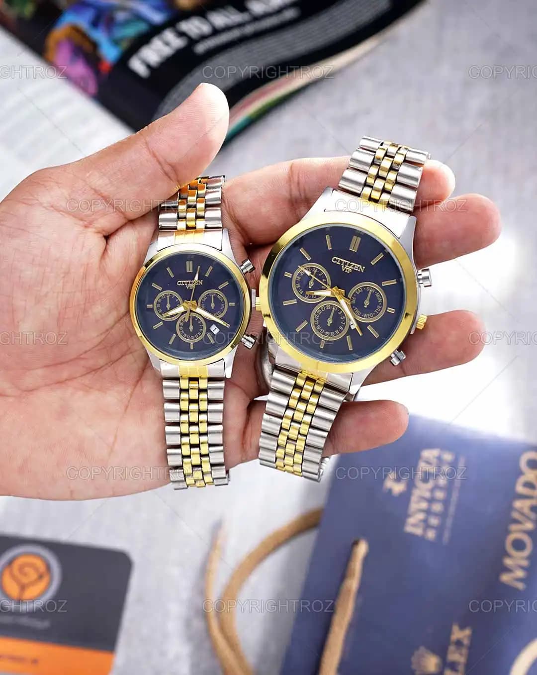 ست ساعت مچی سیتیزن CITIZEN طرح VIP مدل 1736 — تصویر ۲