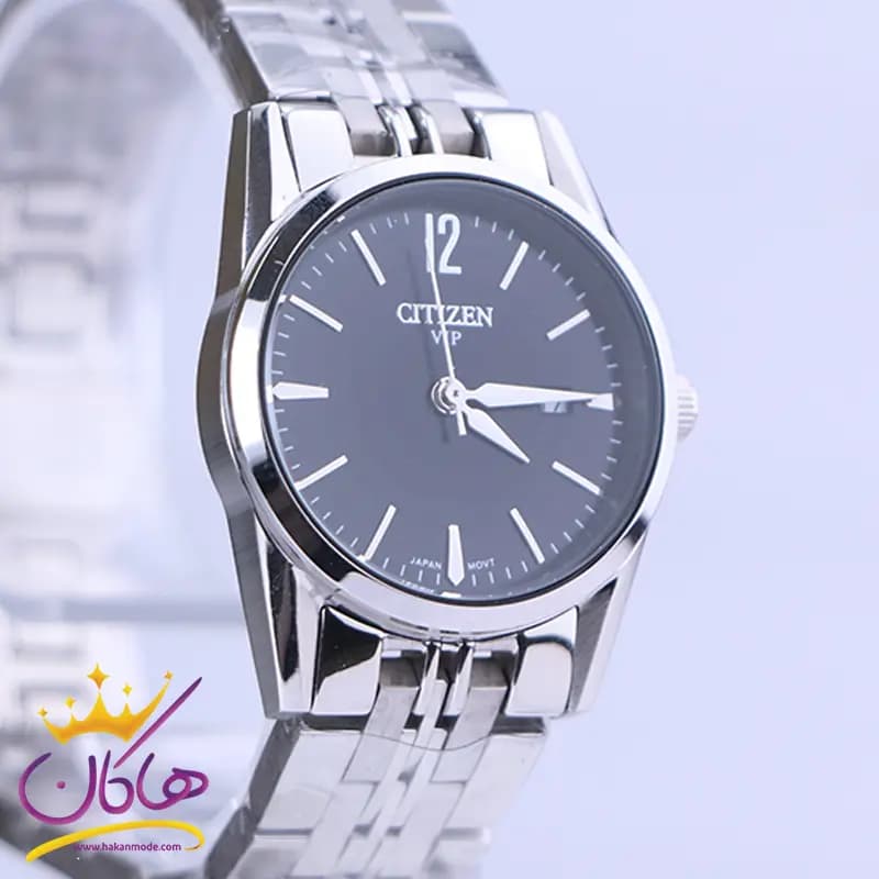 ساعت مچی سیتیزن زنانه فلزی صفحه مشکی L31621/6 — تصویر ۲