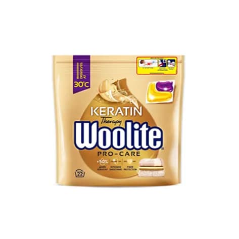 قرص ماشین لباسشویی وولیت کپسولی مخصوص لباس های رنگی بسته22تاییWOOLITE PRO-CARE — تصویر ۲