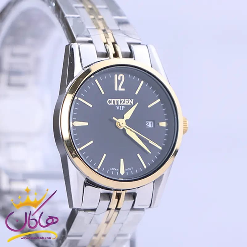 ساعت مچی سیتیزن زنانه فلزی نقره ای طلایی L31621/1 — تصویر ۲
