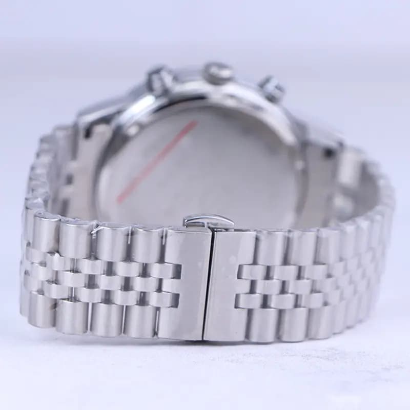 ساعت مچی سولیدا مردانه فلزی نقره ای صفحه مشکی G2141/2 — تصویر ۳