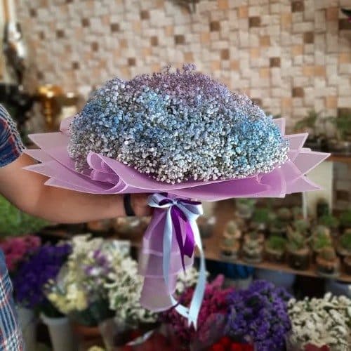 چطور گل ژیپسوفیلیا (عروس) را در سبد گل عروسی استفاده کنیم؟