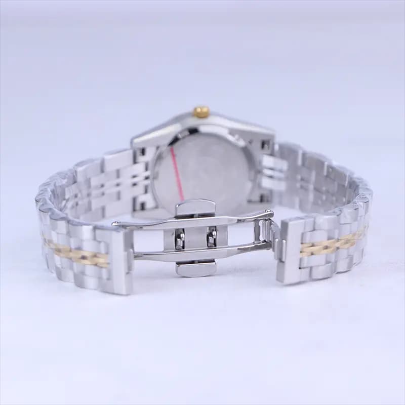 ساعت سیکو زنانه فلزی نقره ای طلایی صفحه آبی L31622/8 — تصویر ۳