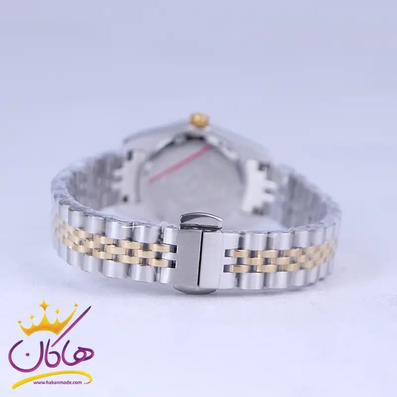 ساعت مچی سیکو زنانه فلزی نقره ای طلایی صفحه آبی L31628/5 — تصویر ۴