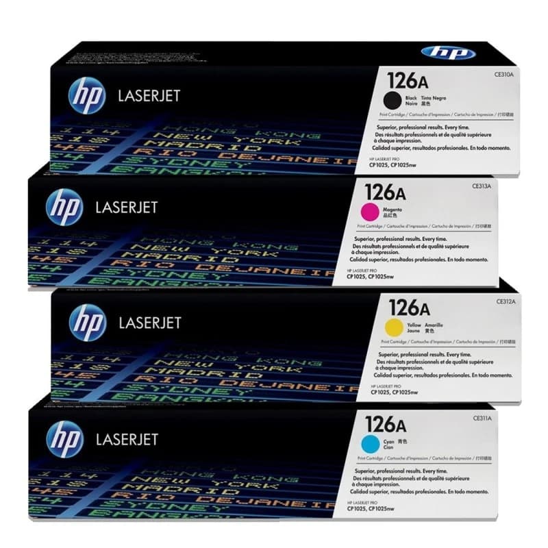 کارتریج لیزری رنگی HP 126A بسته 4 عددی — تصویر ۳