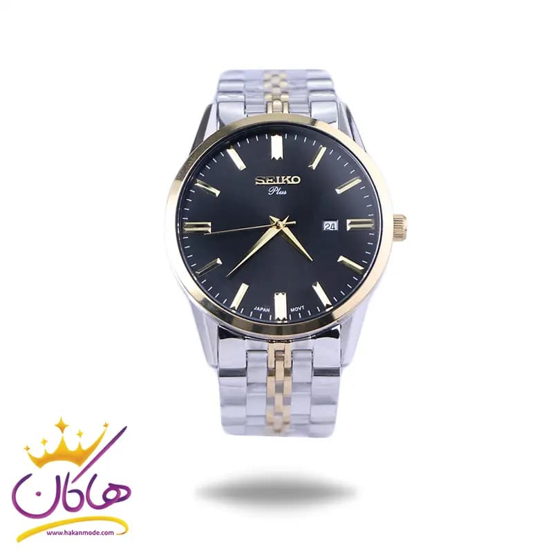 ساعت عقربه ای سیکو مردانه فلزی صفحه مشکی G31622/7