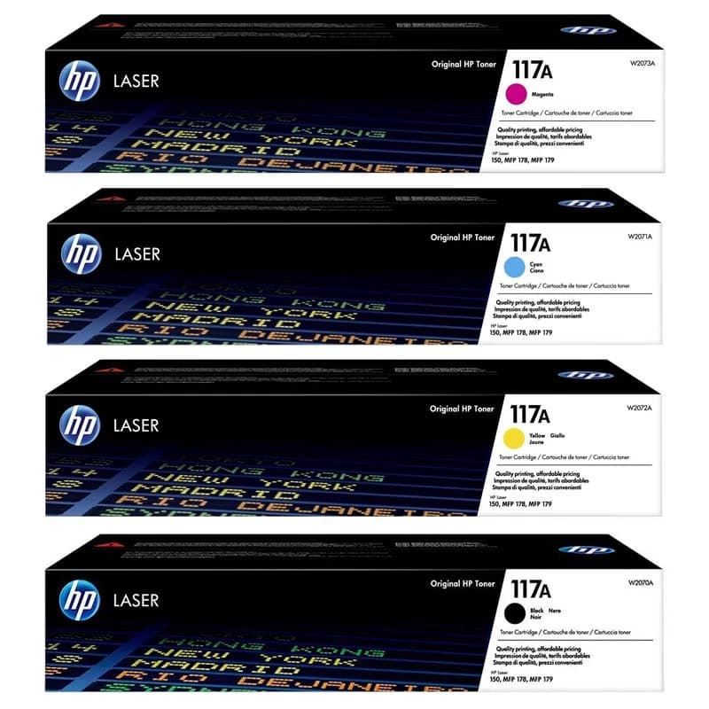 کارتریج لیزری رنگی HP 117A بسته 4 عددی — تصویر ۲