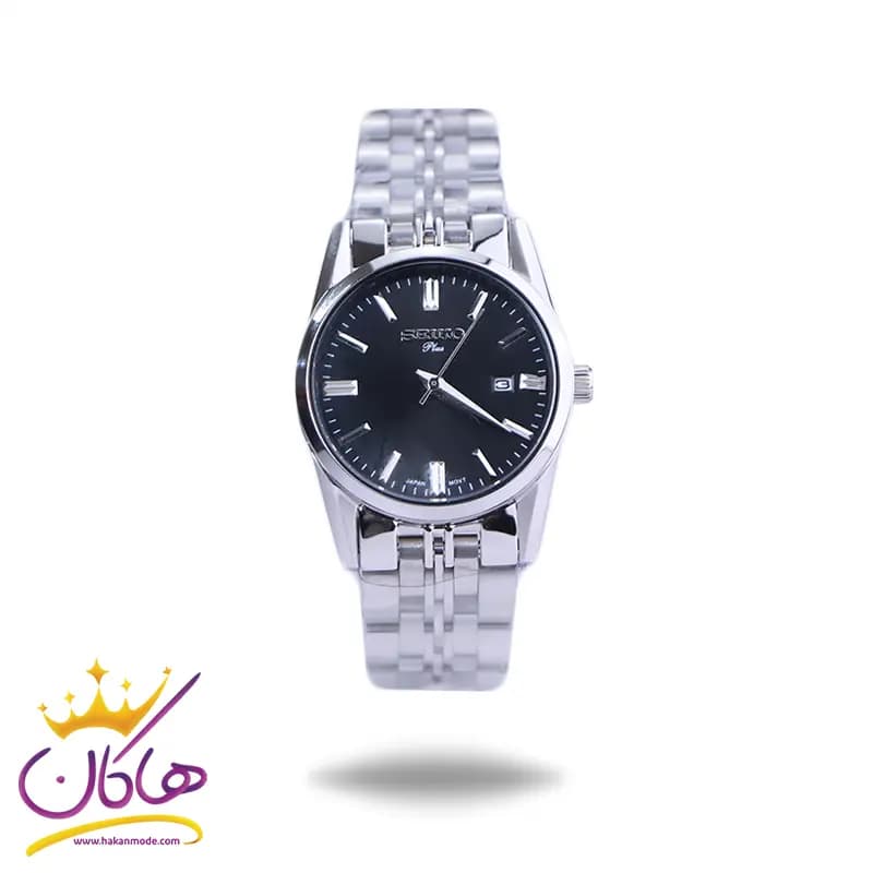 ساعت مچی سیکو زنانه فلزی نقره ای صفحه مشکی L31622/3