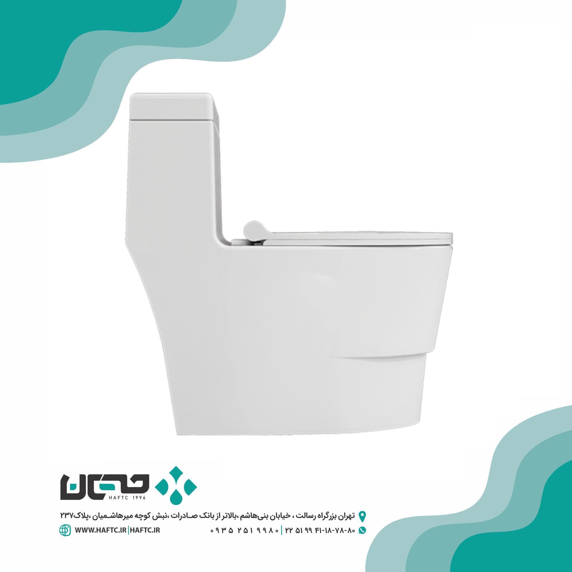 توالت فرنگی چینی‌کرد مدل ویکتوریا — تصویر ۳