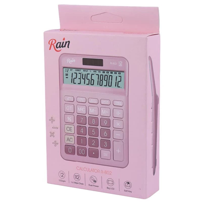 ماشین حساب رین R-802 — تصویر ۲