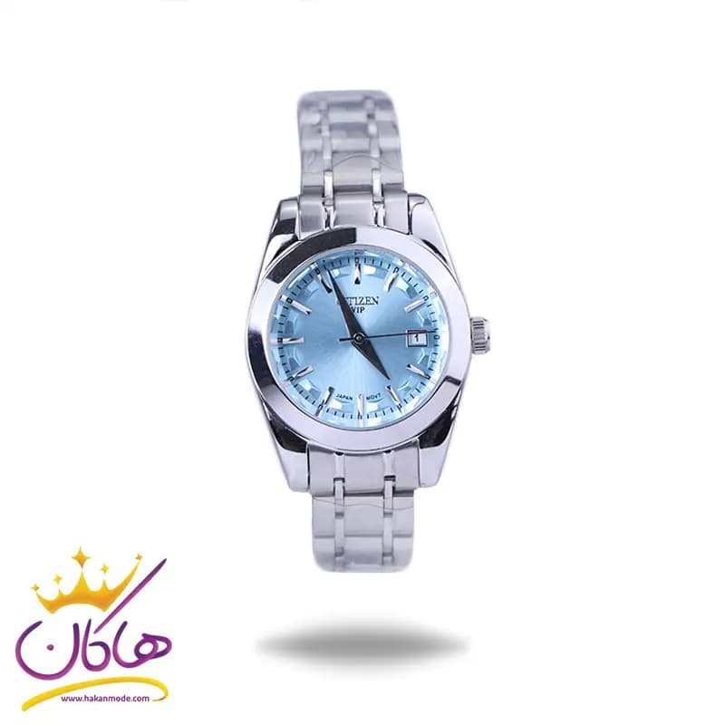 ساعت مچی سیتیزن زنانه فلزی نقره ای صفحه تیفانی L31624/1
