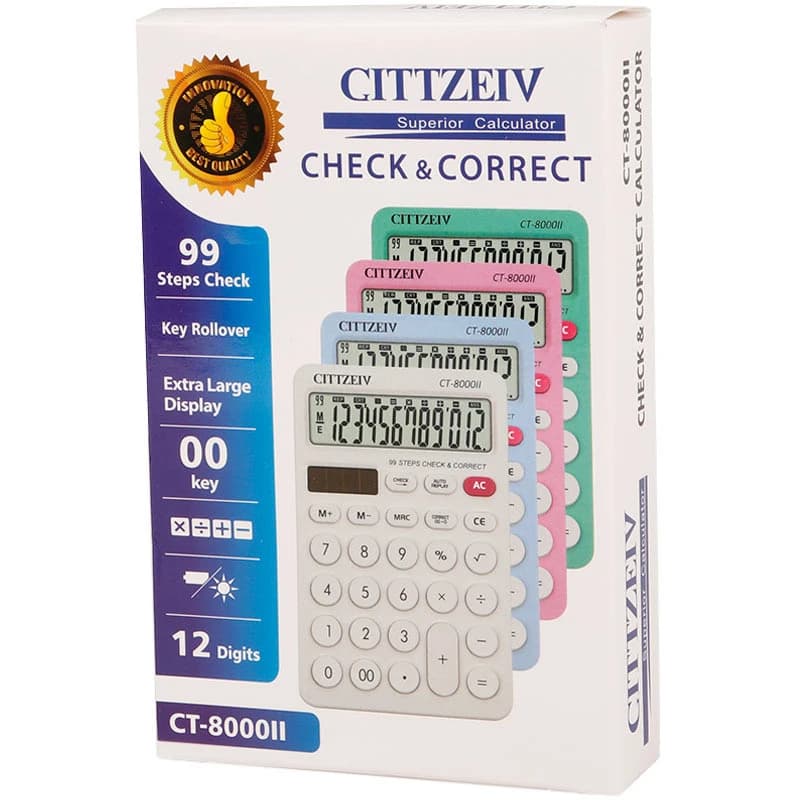 ماشین حساب Gittzeiv CT-8000ii — تصویر ۲