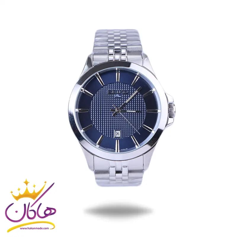 ساعت مچی سیکو مردانه فلزی نقره ای صفحه آبی G31628/1