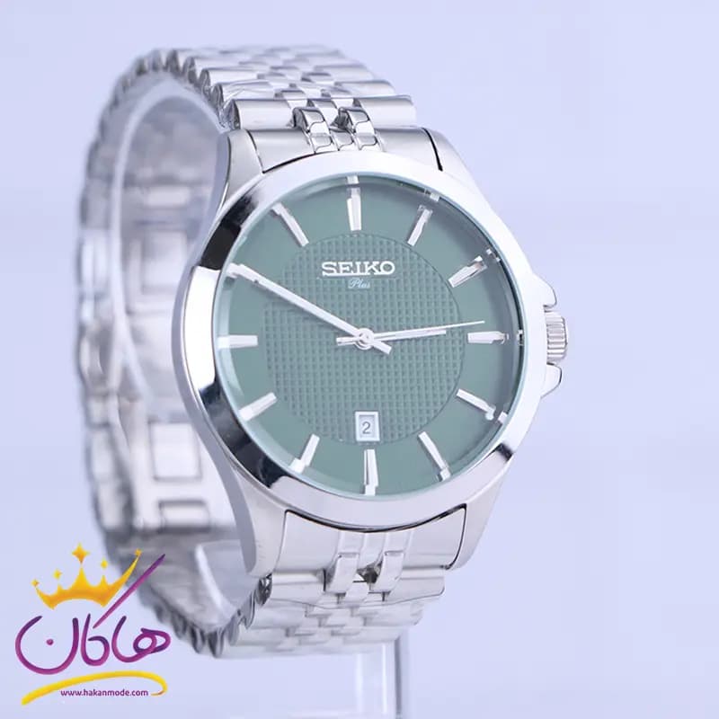 ساعت مچی عقربه ای سیکو مردانه فلزی صفحه سبز G31628/4 — تصویر ۲