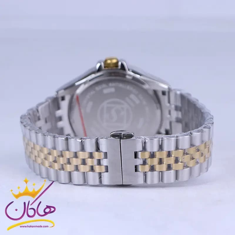 ساعت مچی سیکو مردانه فلزی نقره ای طلایی صفحه سبز G31628/7 — تصویر ۴