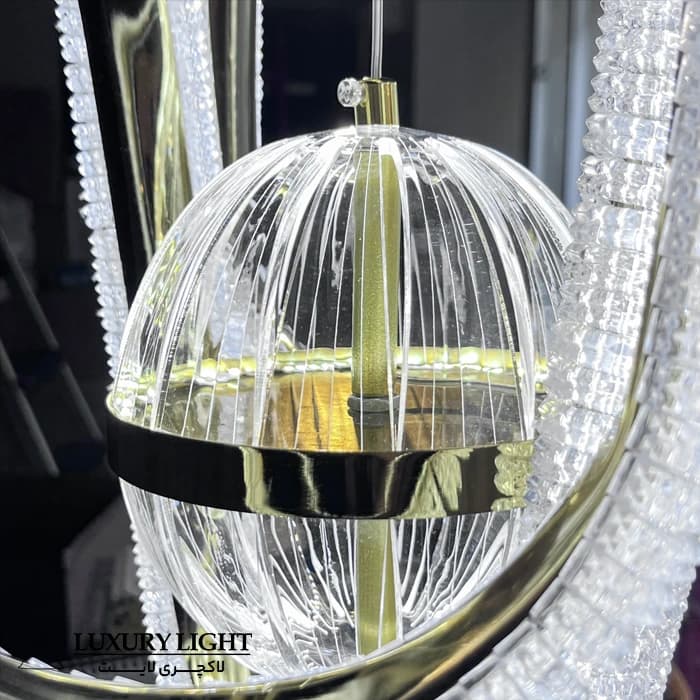 لوستر مدرن اس ام دی SMD خور مدل مارپیچ ریموت دار — تصویر ۱۱