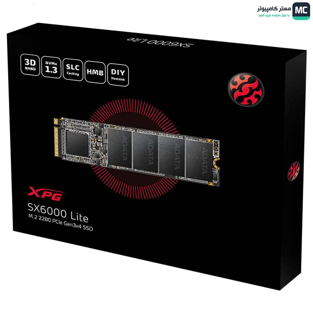 اس اس دی ای دیتا XPG SX6000 Lite M.2 2280 NVMe 256GB — تصویر ۲