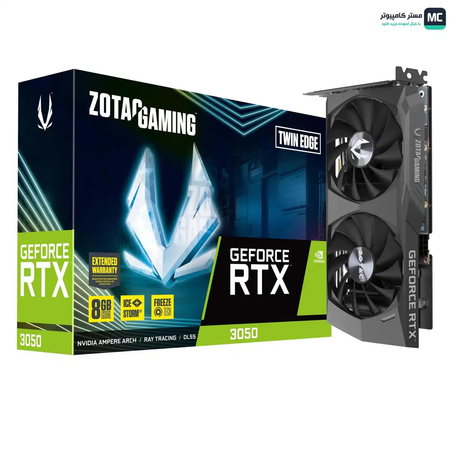 کارت گرافیک زوتاک RTX 3050 Twin Edge OC 8GB — تصویر ۳