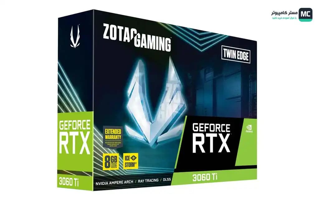 کارت گرافیک زوتاک RTX 3060 Ti Twin Edge OC LHR 8GB (درحدنو) — تصویر ۲