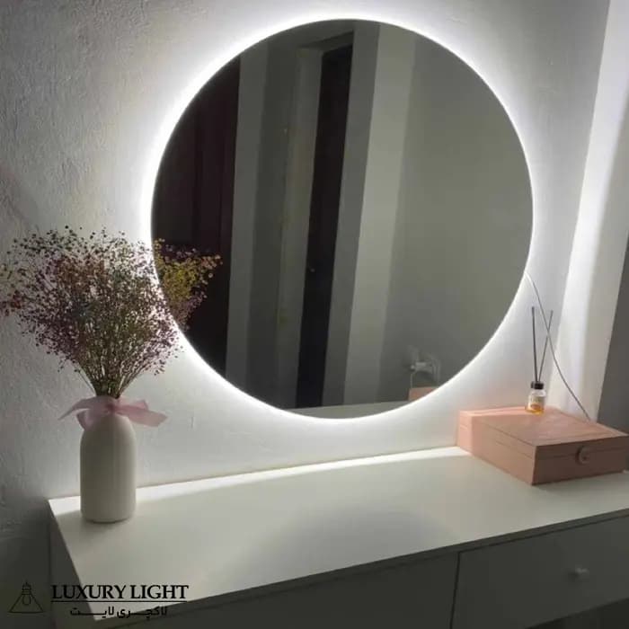 آینه بک لایت گرد 50 سانتی مدل LX20 — تصویر ۳