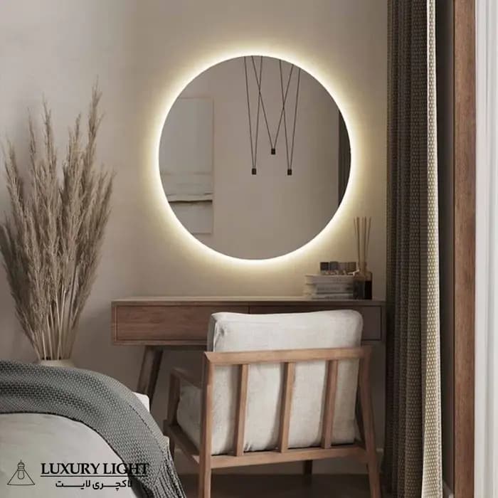 آینه بک لایت گرد 50 سانتی مدل LX20 — تصویر ۵
