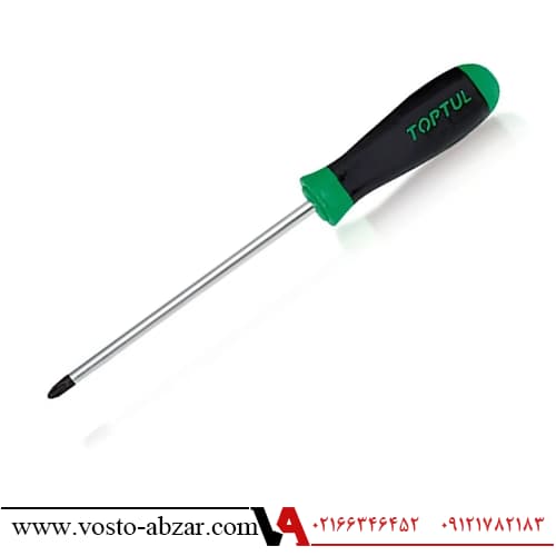 پیچ گوشتی چهارسو 100× PH1 تاپ تول مدل FBAB0110