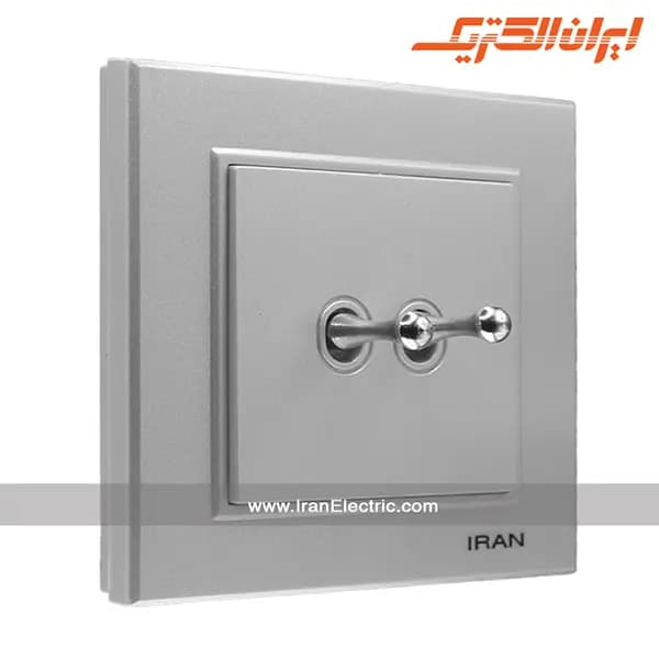 کلید دوپل اهرمی برلیان نقره ای