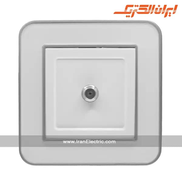 پریز آنتن SAT ارس نقره ای زه سفید میان سفید — تصویر ۲