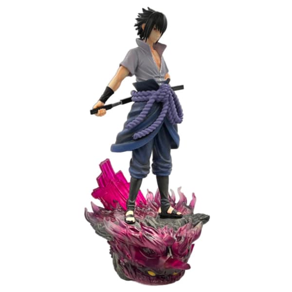 فيگور ساسوکه اوچیها Sasuke Uchiha پایه رزینی طرح ناروتو Naruto — تصویر ۵