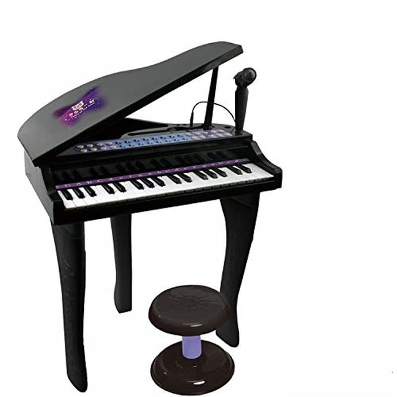 اسباب بازی موزیکال مدل پیانو پایه دار و میکروفون کد 88022 — تصویر ۳
