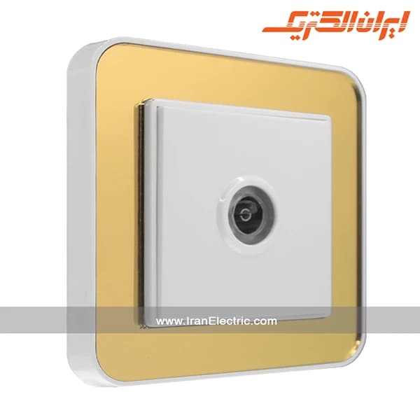 پریز آنتن TV ارس سفید زه طرح متال