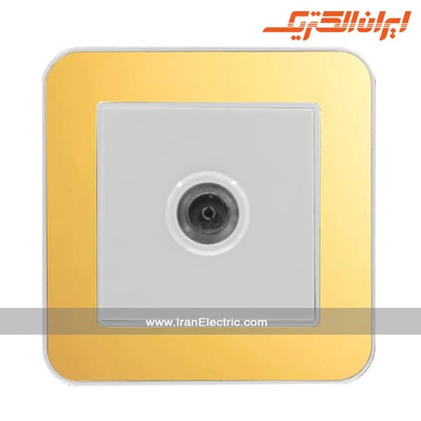پریز آنتن TV ارس سفید زه طرح متال — تصویر ۲