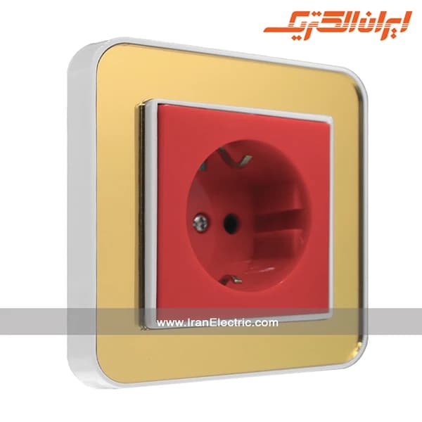پریز برق UPS ارس سفید زه طرح متال