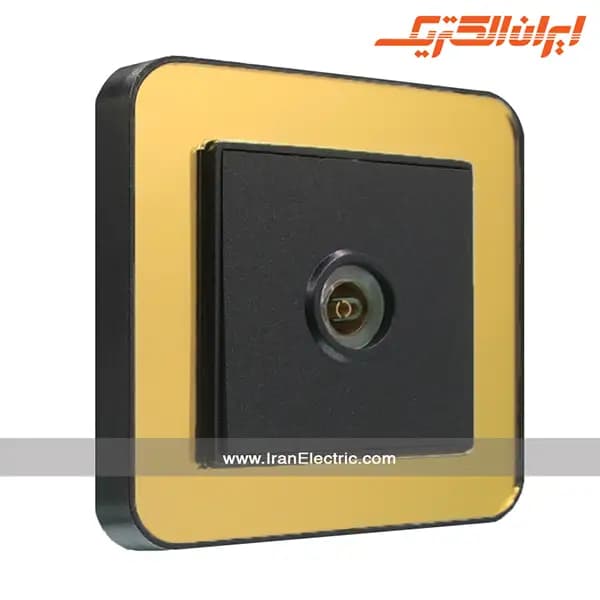 پریز آنتن TV ارس مشکی زه طرح متال