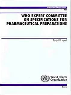 دانلود کتاب WHO Expert Committee on Specifications for Pharmaceutical Preparations