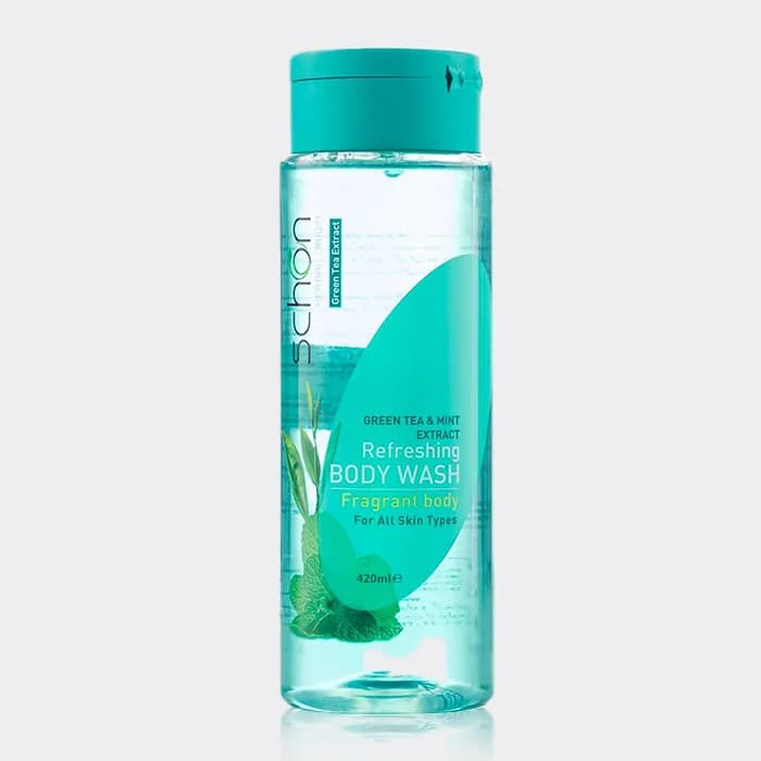 شامپو بدن چای سبز و نعناع شون Schon Green Tea & Mint Extract Body Wash 420ml