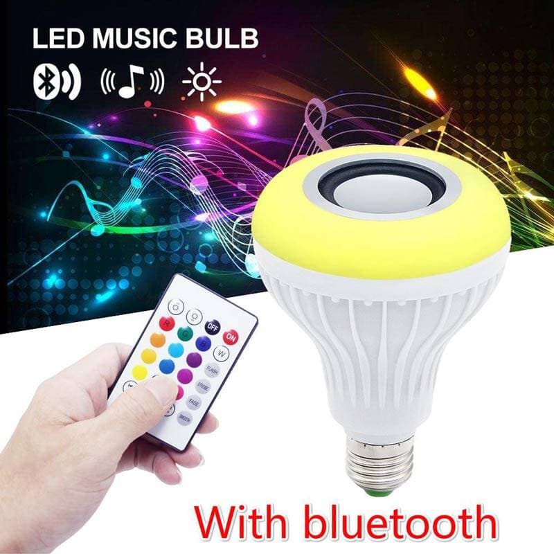 لامپ هوشمند RGB اسپیکردار بلوتوثی با ریموت مدل HX-015